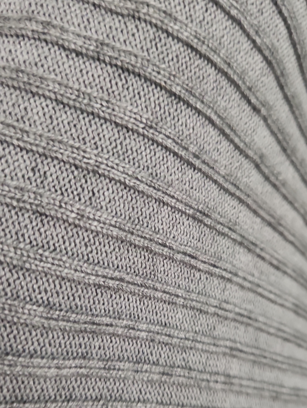 Love Tree Gray Ribbed V-Neck Sweater - Picture 6 of 7